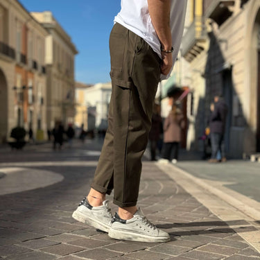 Pantalone japan gabardina verde - FLAG STORE
